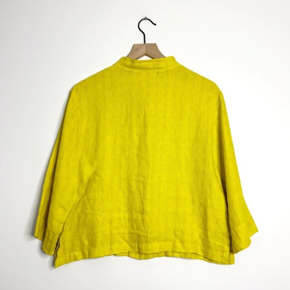 BRYN WALKER Linen 3/4 Sleeve Shirt - Picture 5 of 7